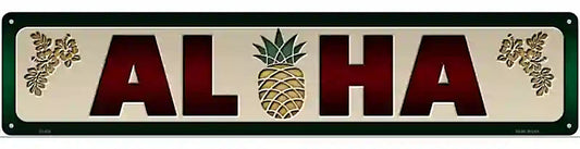 Aloha Novelty Metal Street Sign