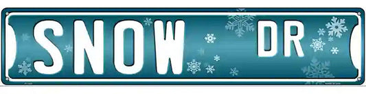 Snow Dr Novelty Metal Street Sign