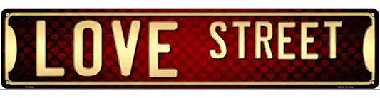Love Street Novelty Metal Street Sign