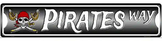 Pirates Way Novelty Metal Street Sign