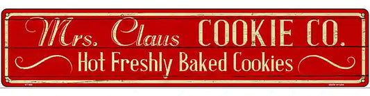 Mrs Claus Cookie Co Novelty Street Sign