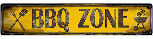 BBQ Zone Novelty Street Sign