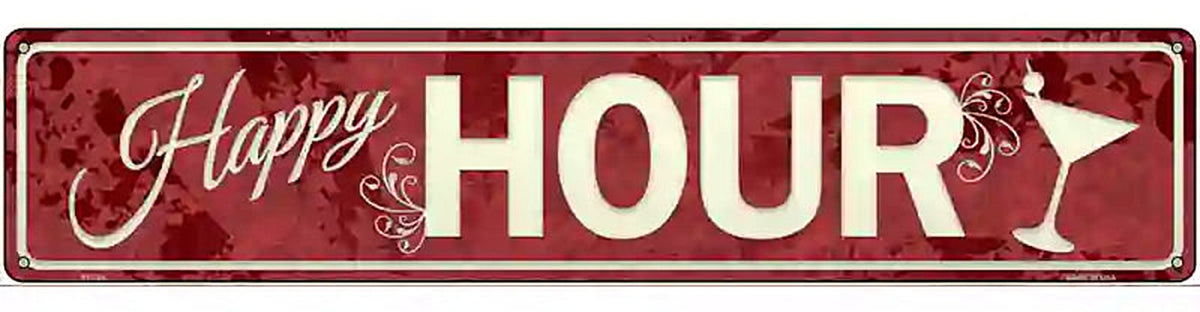 Happy Hour Novelty Street Sign