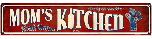 Moms Kitchen Novelty Street Sign
