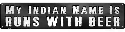 My Indian Name Novelty Metal Street Sign