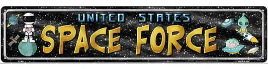 US Space Force Novelty Metal Street Sign