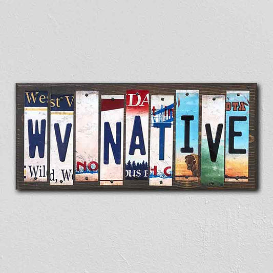 WV Native License Plate Tag Strips Novelty Wood Signs
