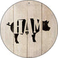 Pigs Make Ham - metal sign wall decor