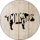 Pigs Make Pork Chops - metal sign wall decor