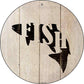 Fish Make Fish - metal sign wall decor