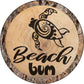 Beach Bum Seaturtle - metal sign wall decor