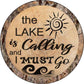 Lake is Calling - metal sign wall decor