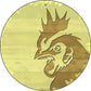 Rooster Shilouette - metal sign wall decor