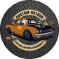 Custom Orange Hotrod - metal sign wall decor