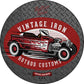 Vintage Iron Red - metal sign wall decor