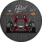Ride the Classic Red Hotrod - metal sign wall decor