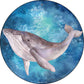 Humpback Whale Blue - metal sign wall decor