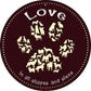 Love In All Shapes - metal sign wall decor