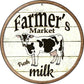 Milk - metal sign wall decor