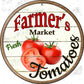 Tomatoes - metal sign wall decor