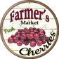 Cherries - metal sign wall decor