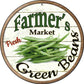 Green Beans - metal sign wall decor