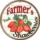 Strawberries - metal sign wall decor