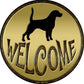 Welcome Dog - metal sign wall decor