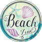 Beach Zone - metal sign wall decor