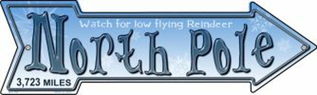 North Pole Metal Arrow
