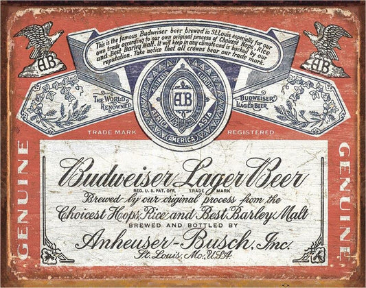 Budweiser Historic Label