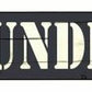 Laundry Metal Arrow - decorative wall sign