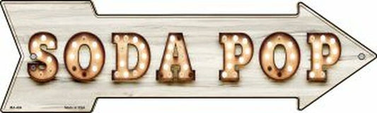 Soda Pop Bulb Letters Metal Arrow