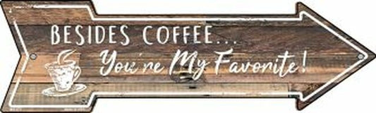 Beside Coffee Metal Arrow