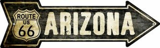 Vintage Route 66 Arizona Metal Arrow