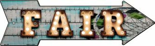 Fair Bulb Letters Metal Arrow