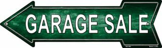 Garage Sale Left Metal Arrow