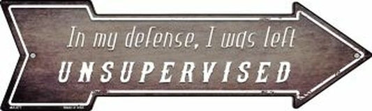 I Was Left Unsupervised Metal Arrow