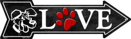 Love Dogs Metal Arrow