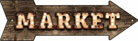 Market Bulb Letters Metal Arrow