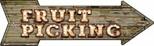Fruit Picking Bulb Letters Metal Arrow