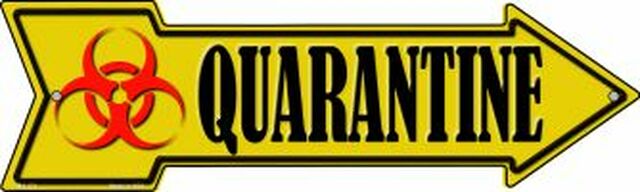 Quarantine Metal Arrow