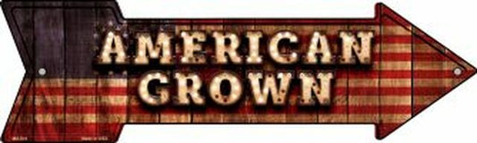 American Grown Bulb Letters Metal Arrow