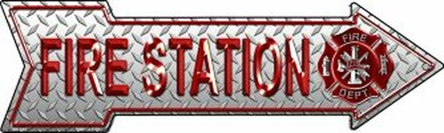 Fire Station Metal Arrow
