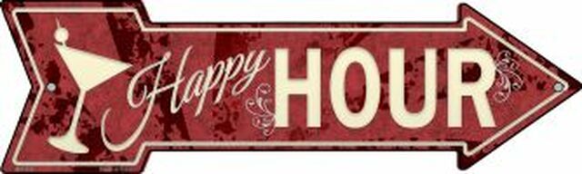 Happy Hour Metal Arrow