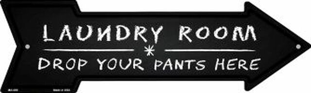 Laundry Room Metal Arrow