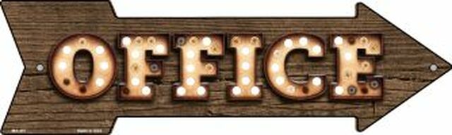 Office Bulb Letters Metal Arrow