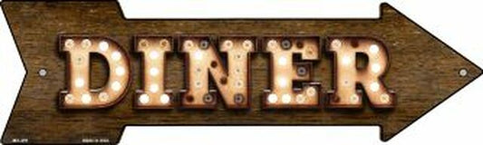 Diner Bulb Letters Metal Arrow