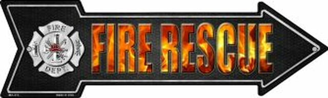 Fire Rescue Metal Arrow