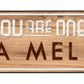 One in a Melon Metal Arrow - decorative wall sign